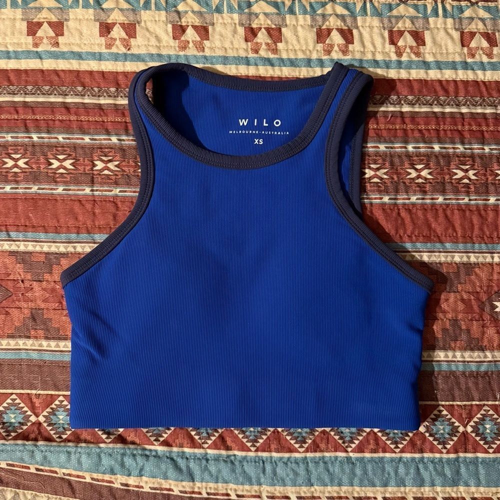 Wilo the label base ribbed longline sports bra size XS